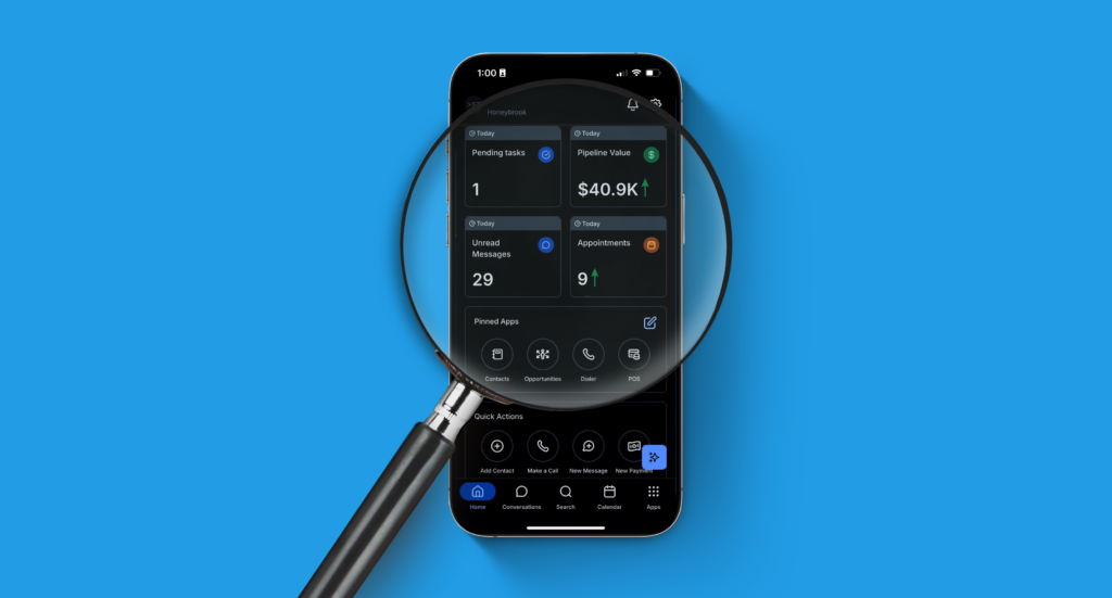 Smartphone displaying app interface details